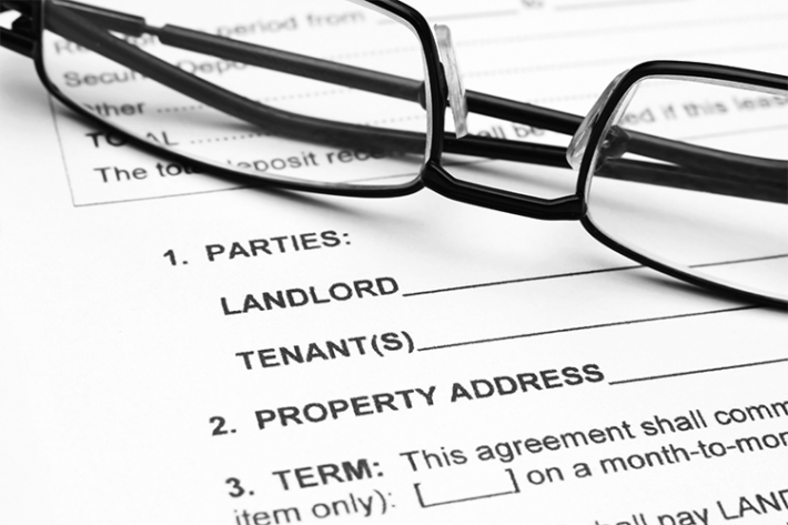 Landlord Tenant Agreement papers