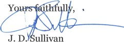 J.D. Sullivan signature